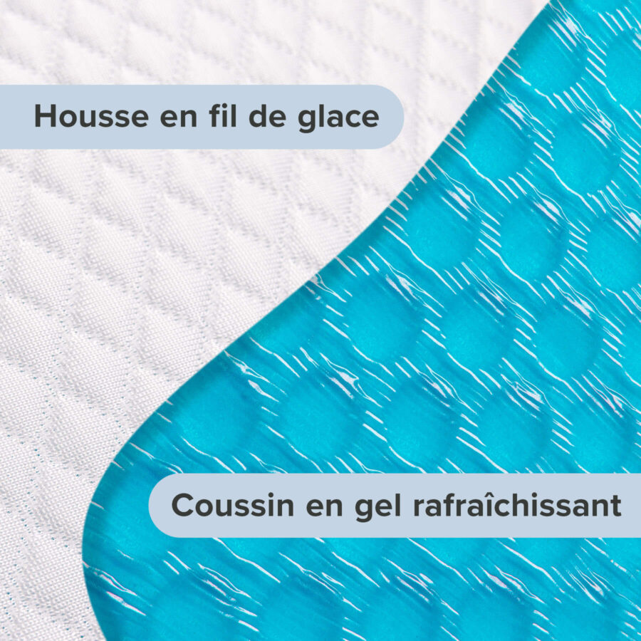 Housse en fil de glace | Coussin en gel rafraîchissant