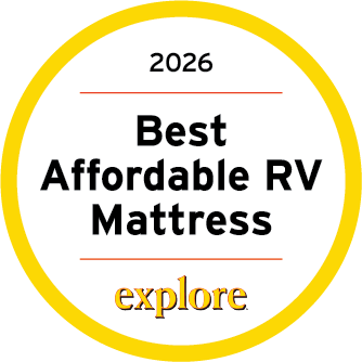 Best Affordable RV Mattress Award 2026 by Explore Magazine