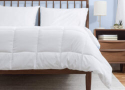 Juno Down Alternative Duvet fitted to a bed inside a bedroom