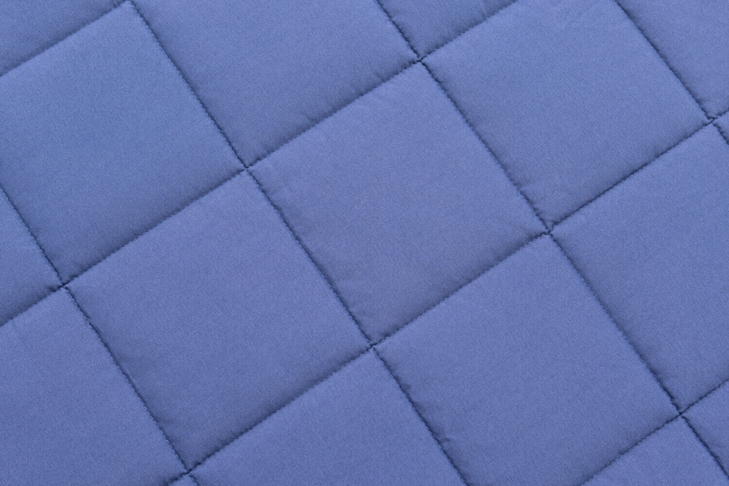 Closeup of the quilted panels and stitching on Weighted Blanket 