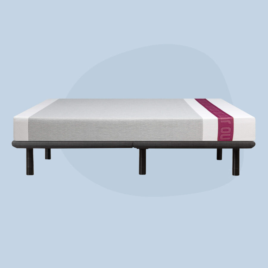 Juno mattress on a lying flat on a Podium bed frame