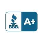 A+ accredited rating with the Better Business Bureau