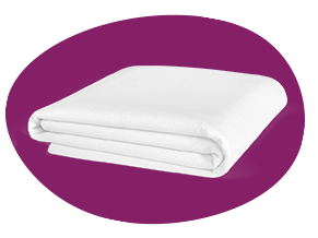The mattress protector included with the Juno Comfort Sleep Bundle.