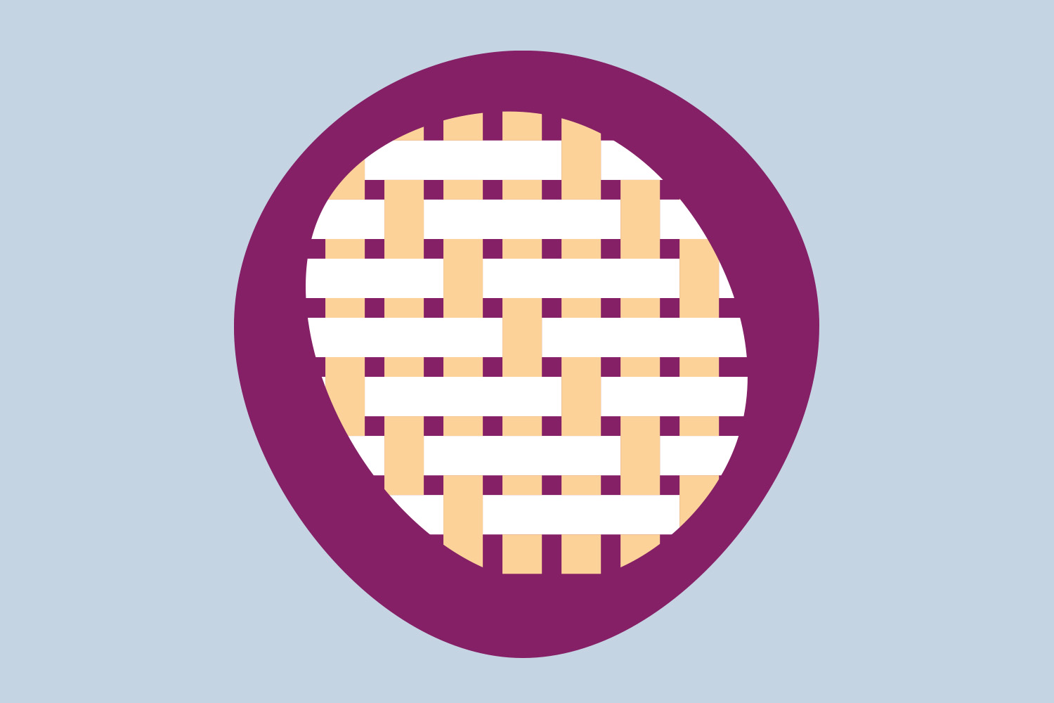 Illustration of the sateen weave of Egyptian cotton sheets