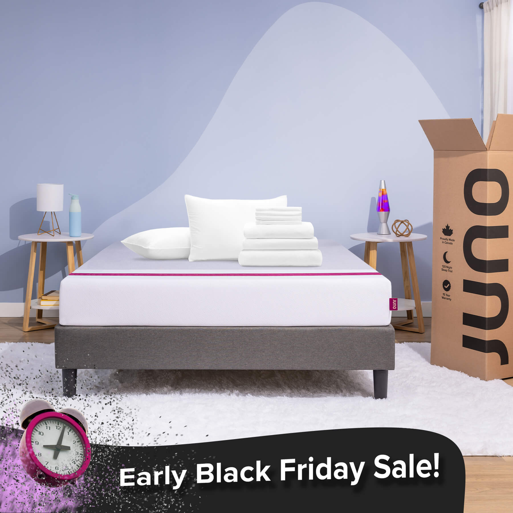 Juno Mattress Canada s Value Foam Mattress. Compare Affordable Mattress in a Box. Made in Canada. California King Size