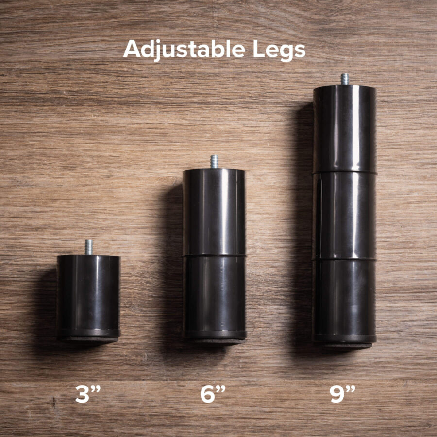 Platform Bed - Adjustable Legs: 3", 6", 9"