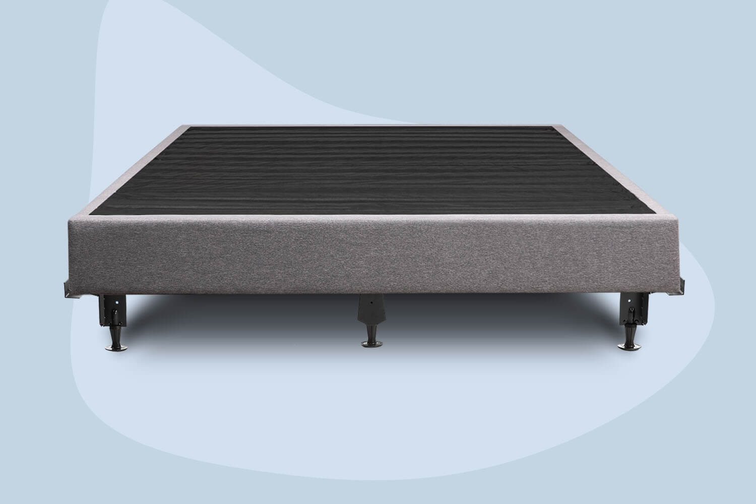 Platform Bed foundation on a metal bed frame