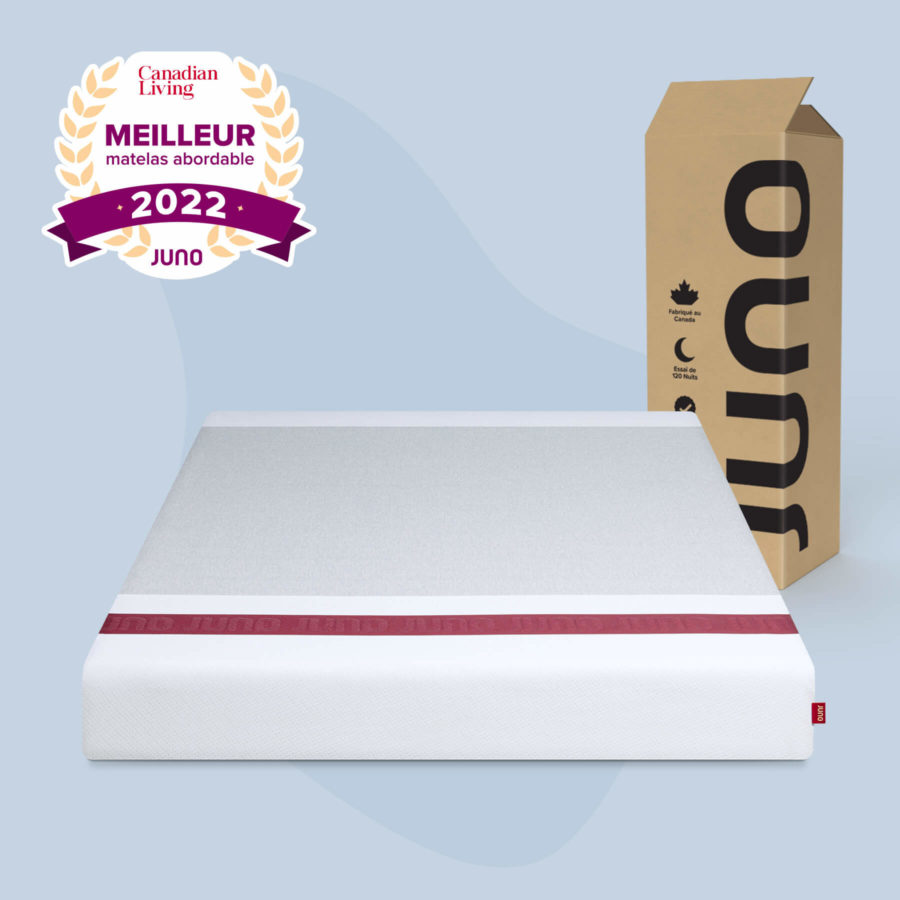 Juno matelas pour VR. Canadian Living Meilleur matelas adordable 2022